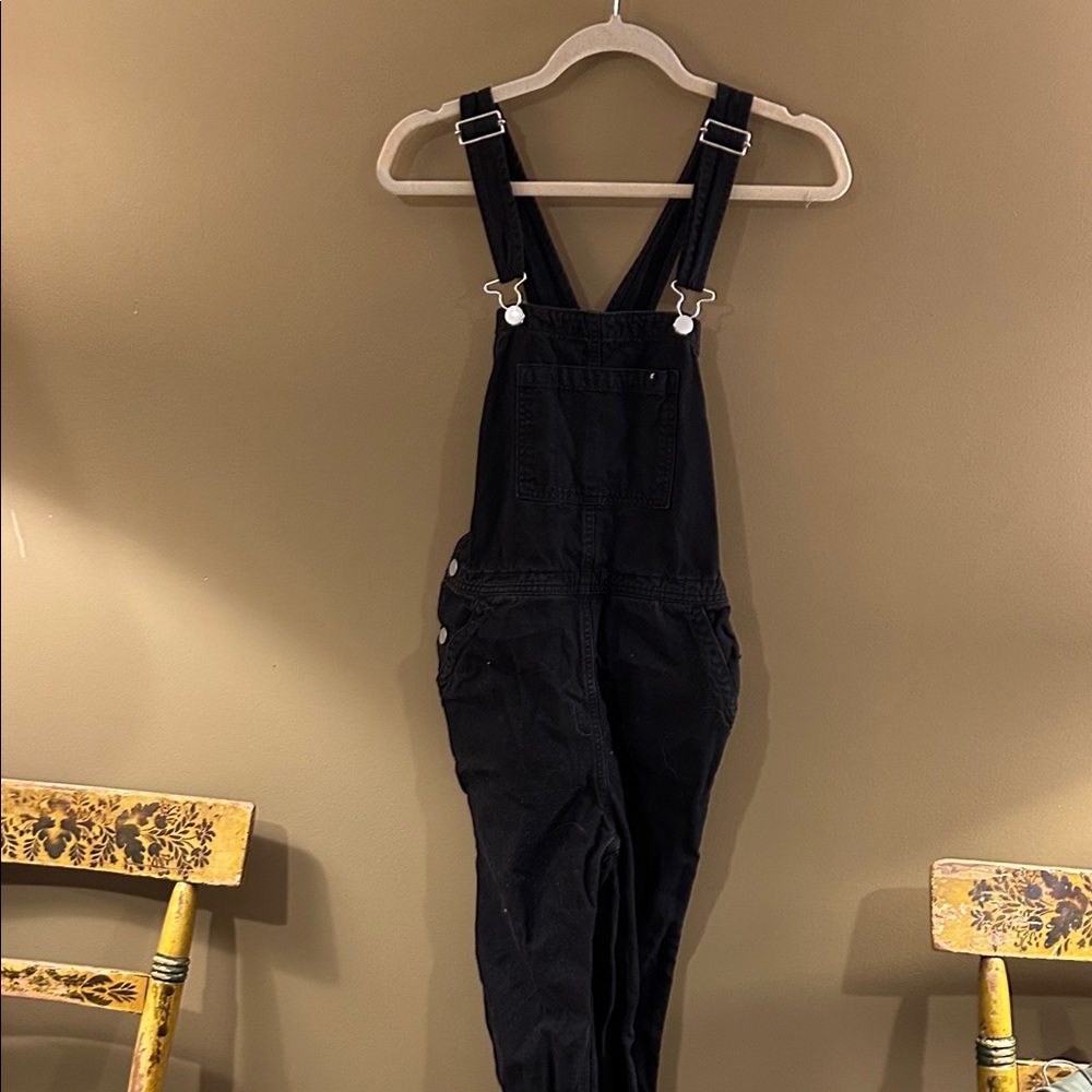 Everlane Black Denim Overalls